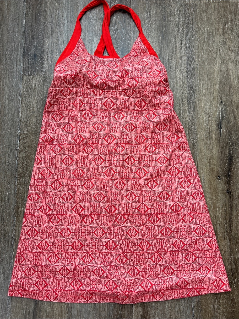 Patagonia Red Patterned Midi Dress
